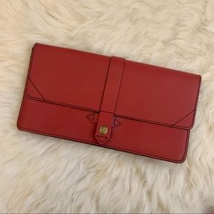 IIIbeca red genuine leather wallet/clutch